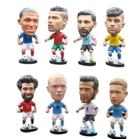 دمى نجوم كرة القدم بتصميم رأس هزاز | Football Stars Bobblehead