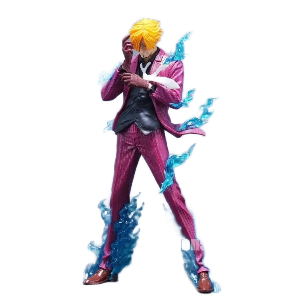 بالعربي: مجسم شخصية "سانجي" (بتقنية ديابل جامبي) من أنمي ون بيس | One Piece "Sanji" (Diable Jambe) PVC Action Figure