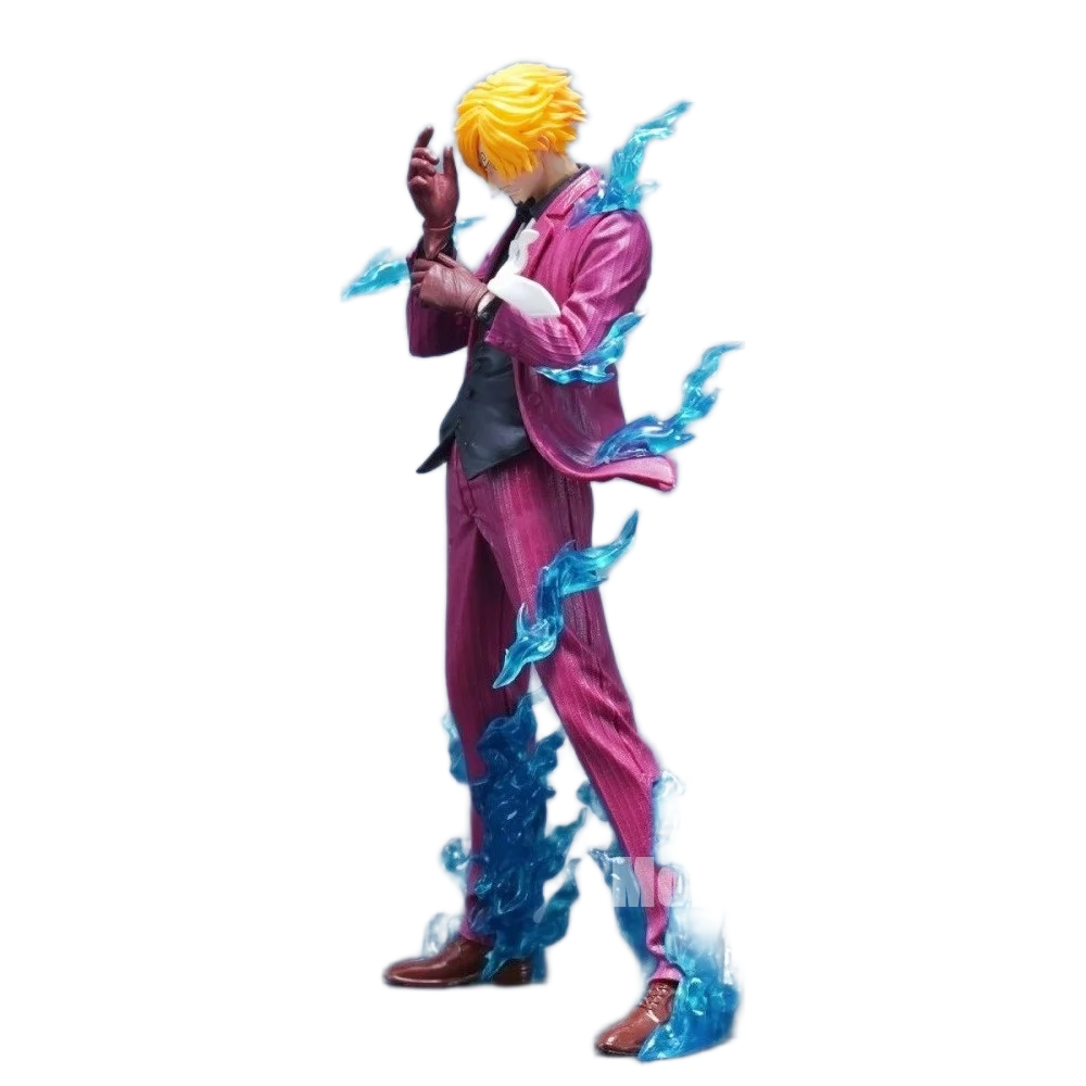 بالعربي: مجسم شخصية "سانجي" (بتقنية ديابل جامبي) من أنمي ون بيس | One Piece "Sanji" (Diable Jambe) PVC Action Figure - الصورة 2