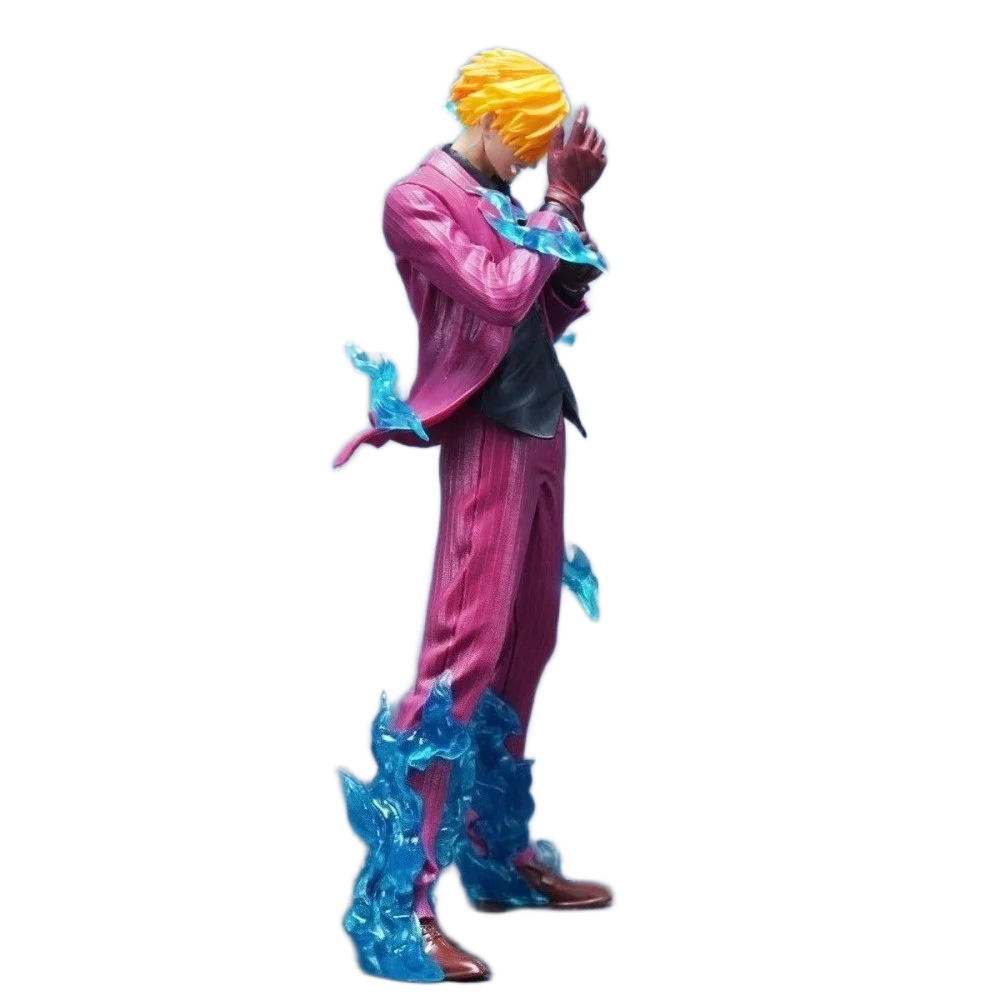 بالعربي: مجسم شخصية "سانجي" (بتقنية ديابل جامبي) من أنمي ون بيس | One Piece "Sanji" (Diable Jambe) PVC Action Figure - الصورة 3