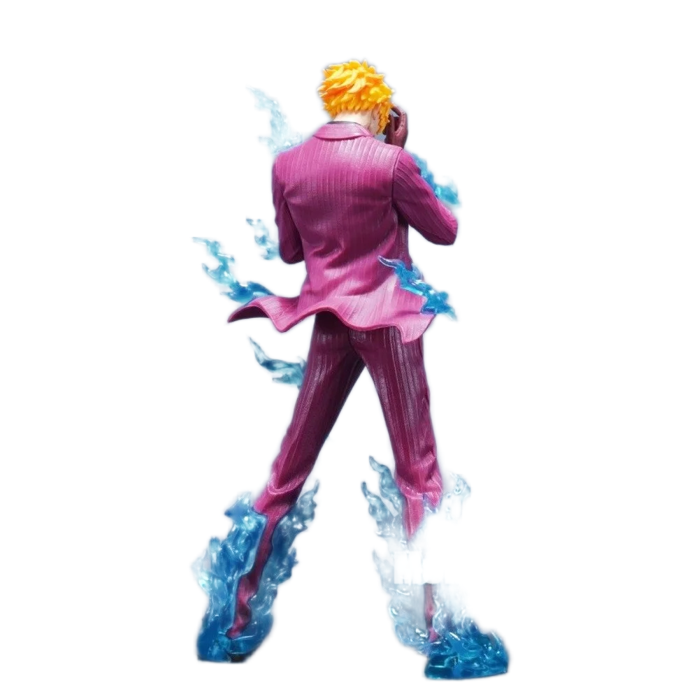 بالعربي: مجسم شخصية "سانجي" (بتقنية ديابل جامبي) من أنمي ون بيس | One Piece "Sanji" (Diable Jambe) PVC Action Figure - الصورة 4