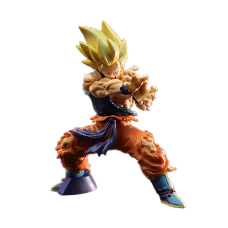 مجسم شخصية "سون غوكو" بآثار المعركة من أنمي دراغون بول زد (بدون صندوق) | Epic Dragon Ball Z Battle Damaged Goku Anime Figure (No Box)