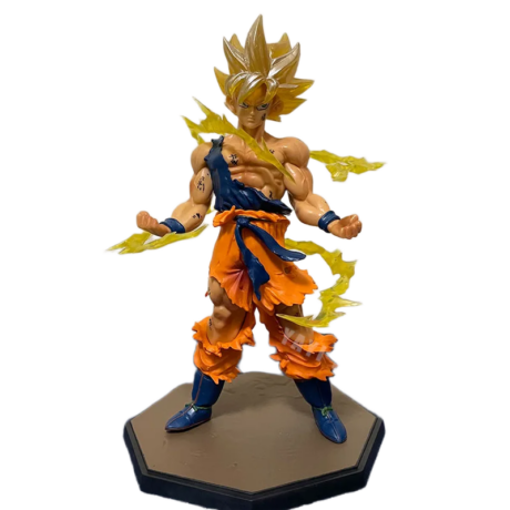 مجسم أنمي دراغون بول Z سون غوكو سوبر سايان 16 سم | Dragon Ball Z Super Saiyan Son Goku Action Figure Anime Statue 16cm