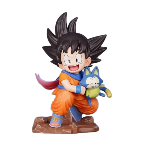 مجسم "سون غوكو وبورا" الكلاسيكي من أنمي دراغون بول زد | Epic Dragon Ball Z Goku Hugging Bora Anime Figure