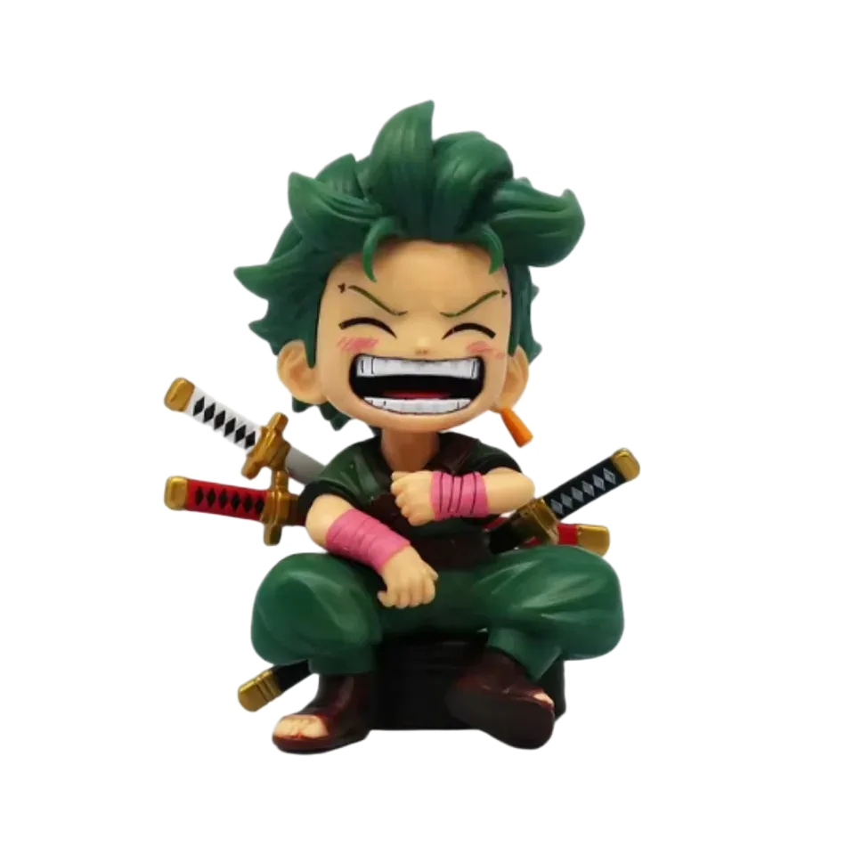 مجسمات شخصيات أنمي "ون بيس" بوضعية الجلوس | One Piece Anime Characters Mini Figures - الصورة 3