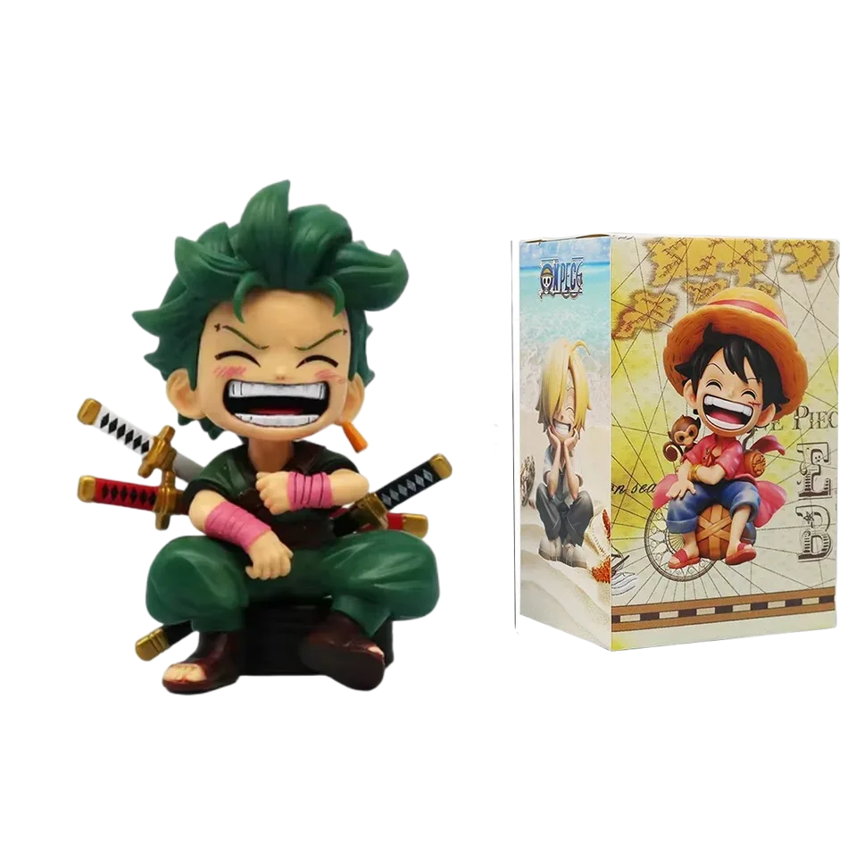 مجسمات شخصيات أنمي "ون بيس" بوضعية الجلوس | One Piece Anime Characters Mini Figures - الصورة 4