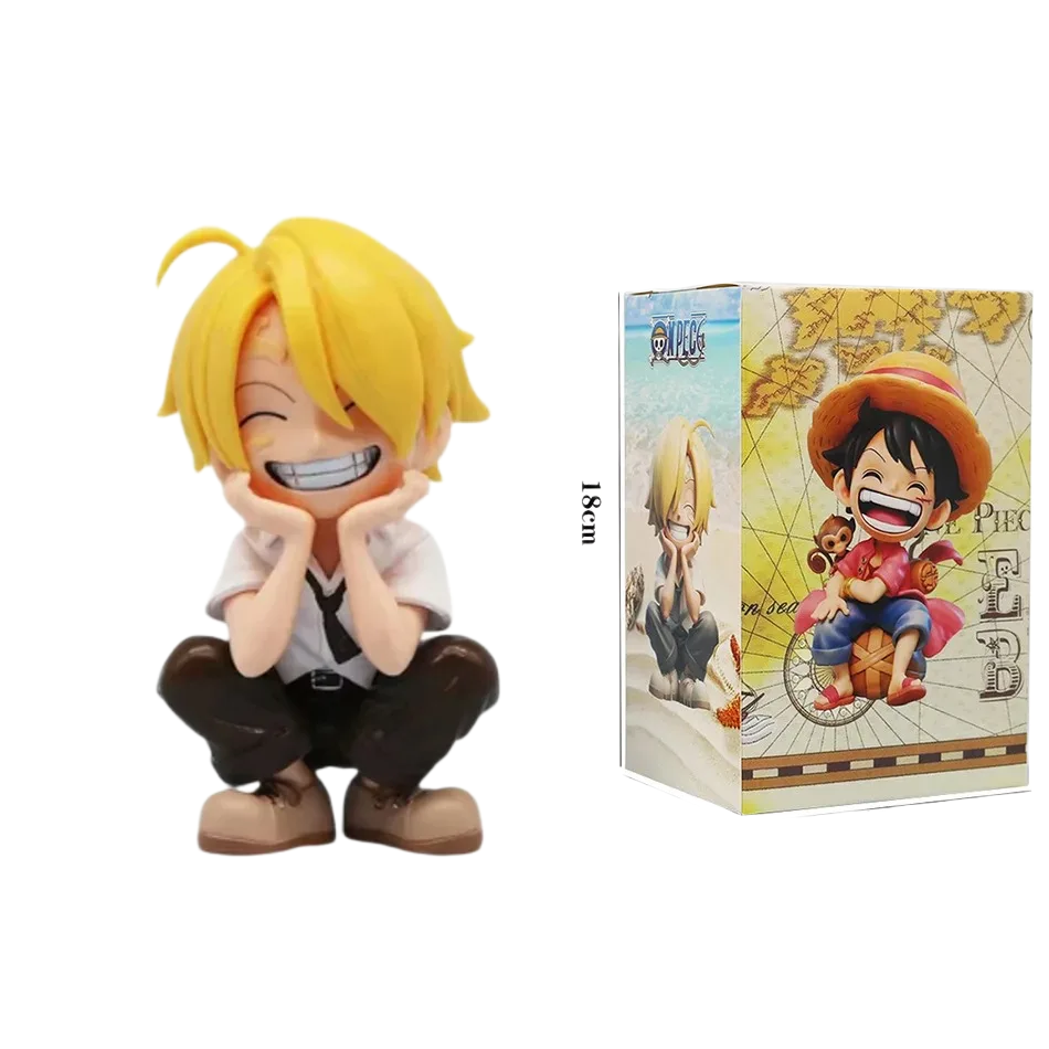 مجسمات شخصيات أنمي "ون بيس" بوضعية الجلوس | One Piece Anime Characters Mini Figures - الصورة 5