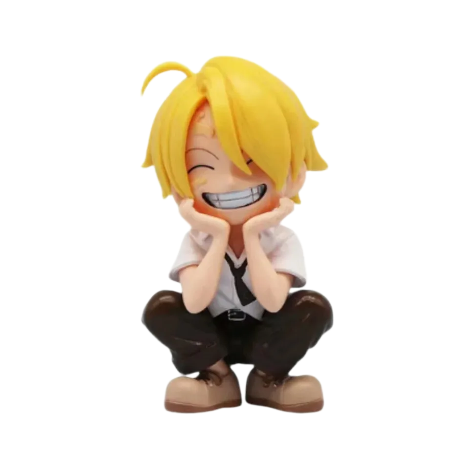 مجسمات شخصيات أنمي "ون بيس" بوضعية الجلوس | One Piece Anime Characters Mini Figures - الصورة 6