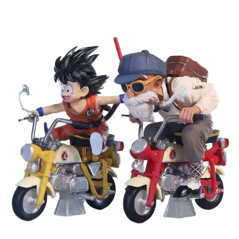 مجسم "ماستر روشي وغوكو" على الدراجة النارية من أنمي دراغون بول زد | Epic Dragon Ball Z Master Roshi & Goku Motorcycle Anime Figure