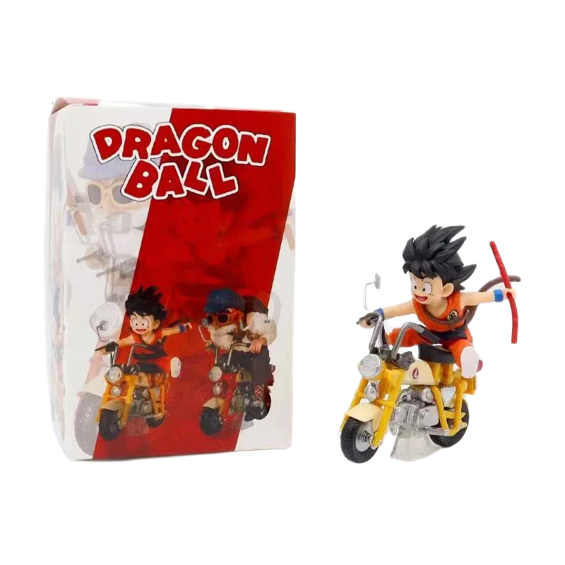 مجسم "ماستر روشي وغوكو" على الدراجة النارية من أنمي دراغون بول زد | Epic Dragon Ball Z Master Roshi & Goku Motorcycle Anime Figure - الصورة 2