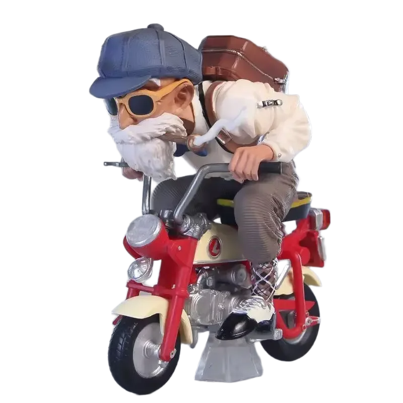 مجسم "ماستر روشي وغوكو" على الدراجة النارية من أنمي دراغون بول زد | Epic Dragon Ball Z Master Roshi & Goku Motorcycle Anime Figure - الصورة 6