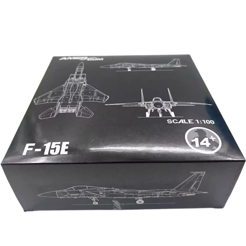 مجسم طائرة مقاتلة معدني طراز F-15E مقاس 19.4 سم | 19.4cm F-15E Alloy Diecast Fighter Airplane Model - الصورة 5