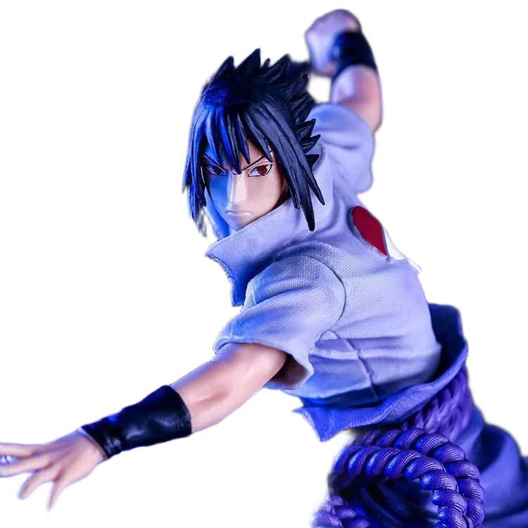 مجسم شخصية "أوتشيها ساسكي" من أنمي ناروتو (الإصدار الأول بإنتاج بانداي) | First Edition Naruto "Uchiha Sasuke" Anime Figure - الصورة 2