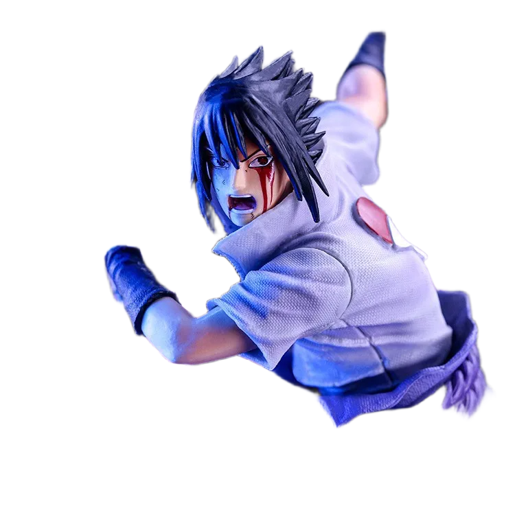 مجسم شخصية "أوتشيها ساسكي" من أنمي ناروتو (الإصدار الأول بإنتاج بانداي) | First Edition Naruto "Uchiha Sasuke" Anime Figure - الصورة 4