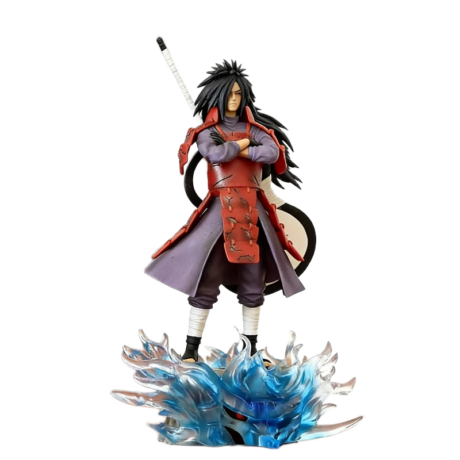 مجسم أنمي ناروتو المضيء لشخصية "أوتشيها مادارا" | Uchiha Madara Gatekeeper Edition LED Anime Figure