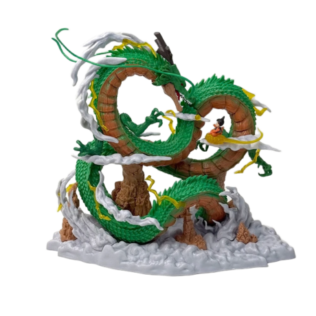 مجسم شخصية "غوكو وشينرون" من أنمي دراغون بول | Dragon Ball "Goku & Shenron" Anime Figure