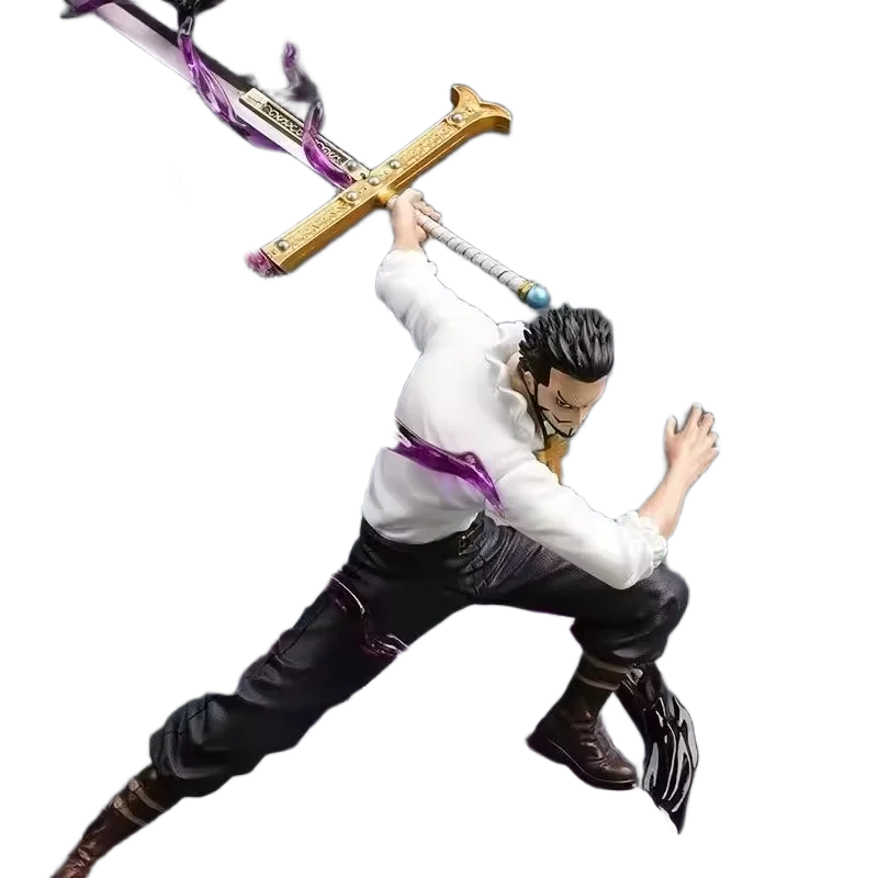مجسم أنمي ون بيس - دراكول ميهوك عين الصقر 30 سم | One Piece Dracule Mihawk Hawk-Eyes PVC Statue Figure 30cm - الصورة 2