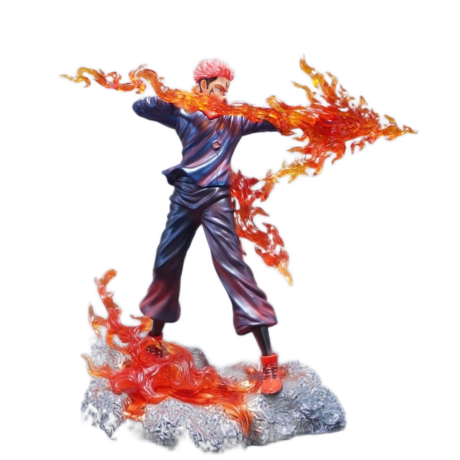 مجسم أنمي جوجوتسو كايسن - ريومن سوكونا حجم كبير 30 سم | Jujutsu Kaisen Ryomen Sukuna Large PVC Statue Figure 30cm