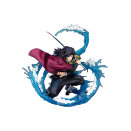 مجسم أنمي ديمون سلاير - توميوكا غيو هاشيرا الماء 17 سم | Demon Slayer Tomioka Giyuu Water Hashira Action Figure 17cm