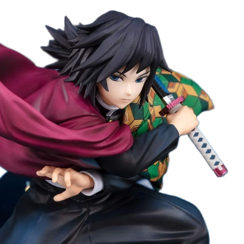 مجسم أنمي ديمون سلاير - توميوكا غيو هاشيرا الماء 17 سم | Demon Slayer Tomioka Giyuu Water Hashira Action Figure 17cm - الصورة 5