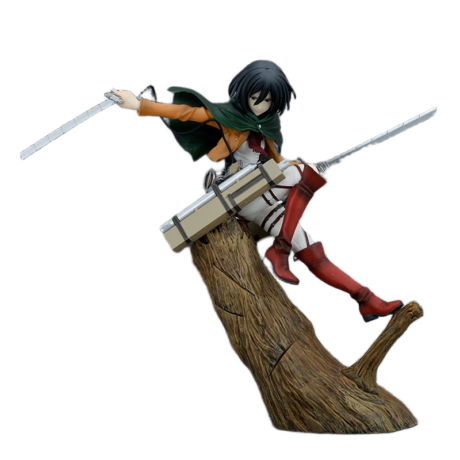 مجسم أنمي هجوم العمالقة - ميكاسا أكرمان 24 سم | Attack on Titan Mikasa Ackerman Action Figure 24cm