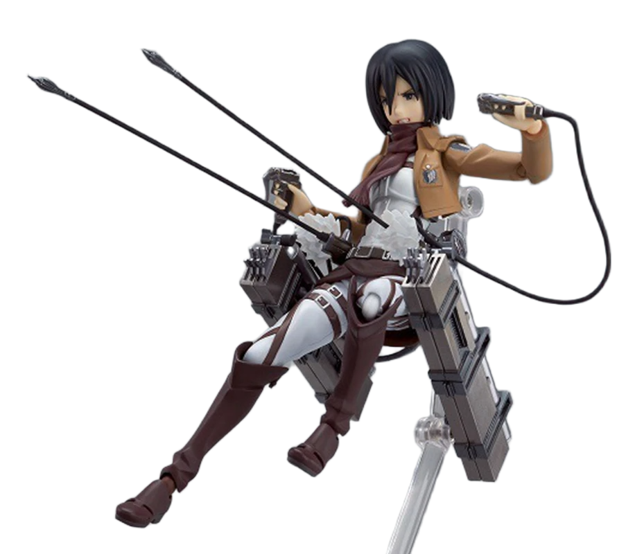مجسم أنمي هجوم العمالقة ميكاسا أكرمان (أجزاء قابلة للفك والتركيب) 19 سم | Attack on Titan Mikasa Ackerman Figure 19cm - الصورة 6