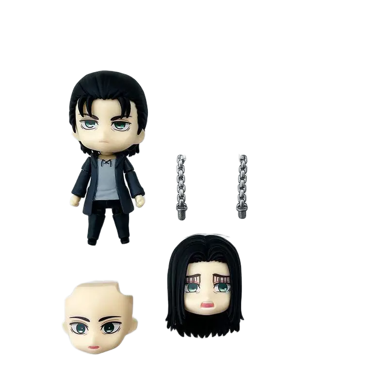مجسم أنمي هجوم العمالقة إيرين ييغر 10 سم | Attack on Titan Eren Yeager Action Figure 10cm - الصورة 3