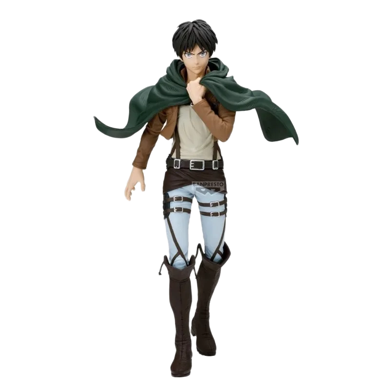 مجسم أنمي هجوم العمالقة إيرين ييغر (إصدار Grandista الأصلي من Banpresto / Bandai) 26 سم | Official Bandai Banpresto Attack on Titan Grandista Eren Yeager Action Figure 26cm - الصورة 5