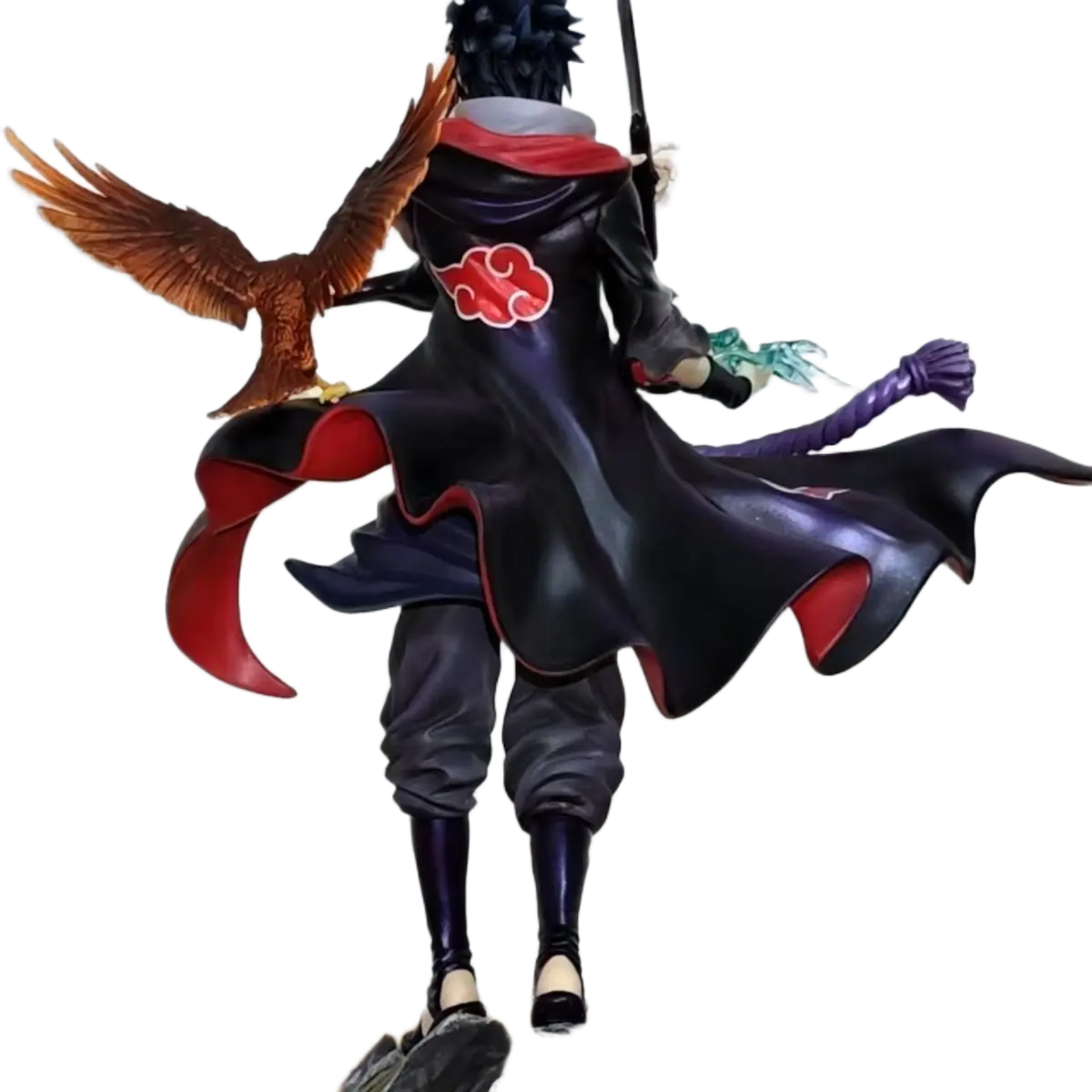 مجسم أنمي ناروتو شيبودن - أوتشيها ساسكي 24 سم | Naruto Shippuden Uchiha Sasuke Action Figure Anime 24cm - الصورة 4