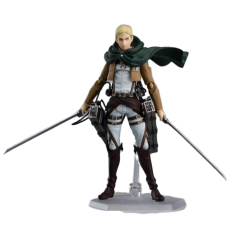 مجسم أنمي هجوم العمالقة - القائد إروين سميث (إصدار فغما 446) قابل للتحريك 15 سم | Figma 446 Attack on Titan Erwin Smith Posable Action Figure 15cm