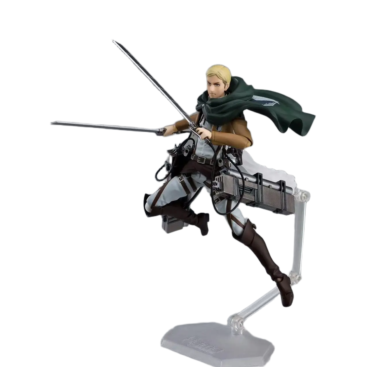 مجسم أنمي هجوم العمالقة - القائد إروين سميث (إصدار فغما 446) قابل للتحريك 15 سم | Figma 446 Attack on Titan Erwin Smith Posable Action Figure 15cm - الصورة 2