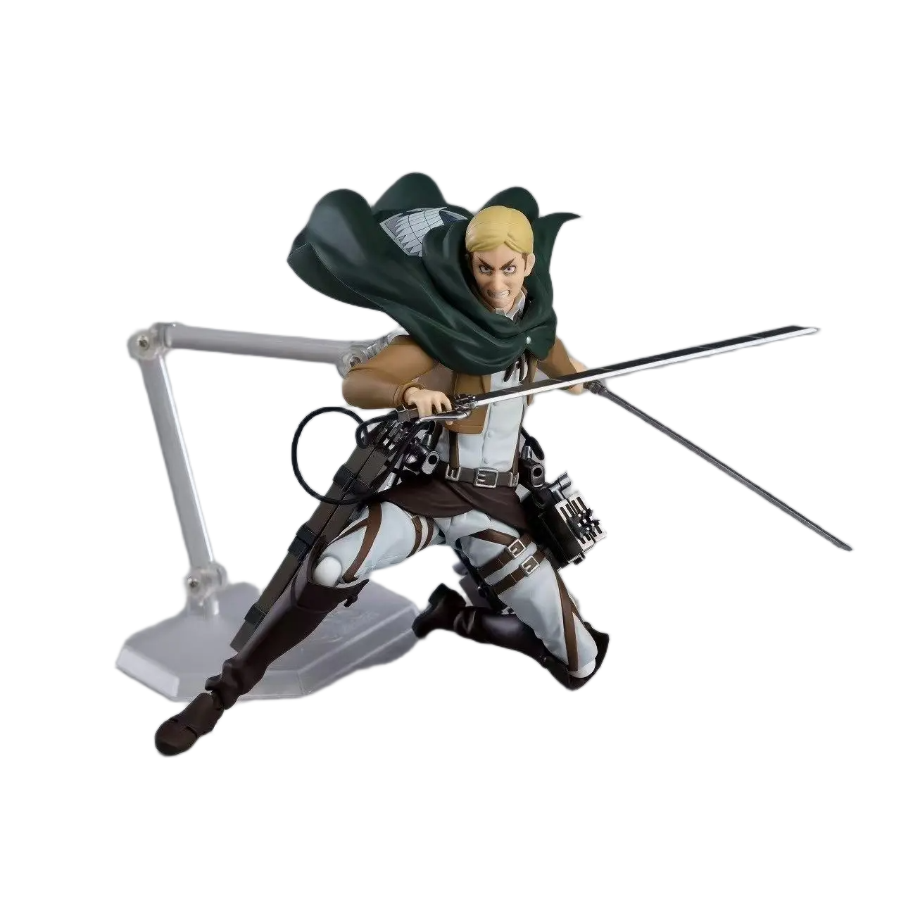 مجسم أنمي هجوم العمالقة - القائد إروين سميث (إصدار فغما 446) قابل للتحريك 15 سم | Figma 446 Attack on Titan Erwin Smith Posable Action Figure 15cm - الصورة 3