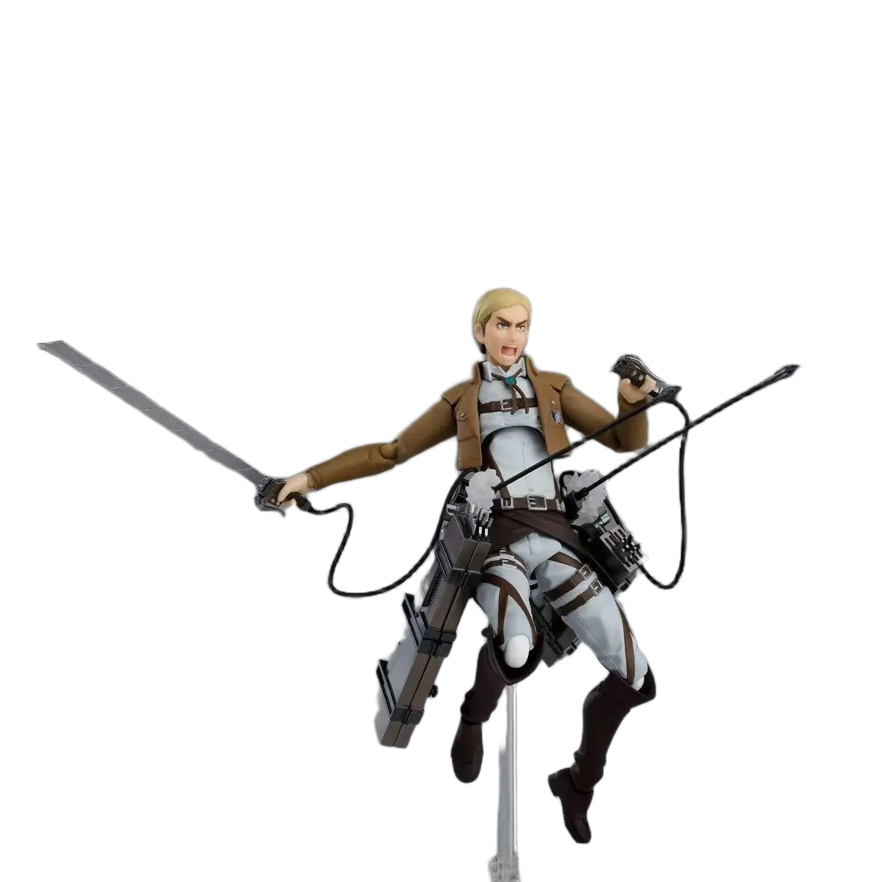 مجسم أنمي هجوم العمالقة - القائد إروين سميث (إصدار فغما 446) قابل للتحريك 15 سم | Figma 446 Attack on Titan Erwin Smith Posable Action Figure 15cm - الصورة 4