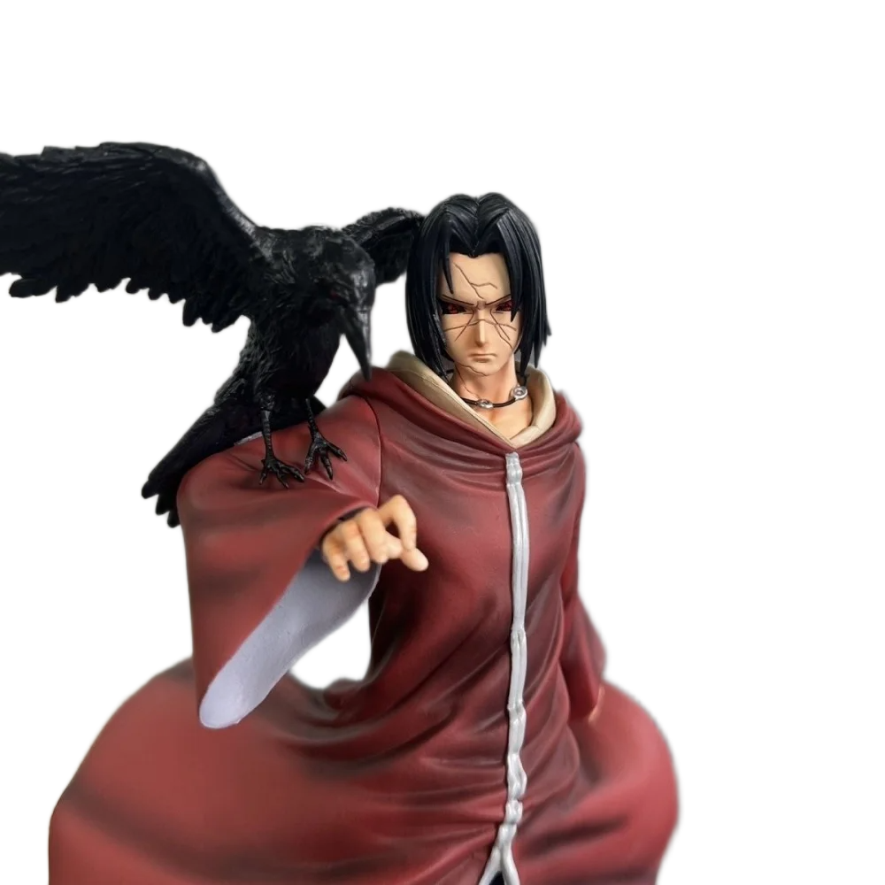 مجسم أنمي ناروتو شيبودن أوتشيها إيتاشي برداء الأكاتسكي 22 سم | Naruto Shippuden Uchiha Itachi Akatsuki Robe Action Figure 22cm - الصورة 3