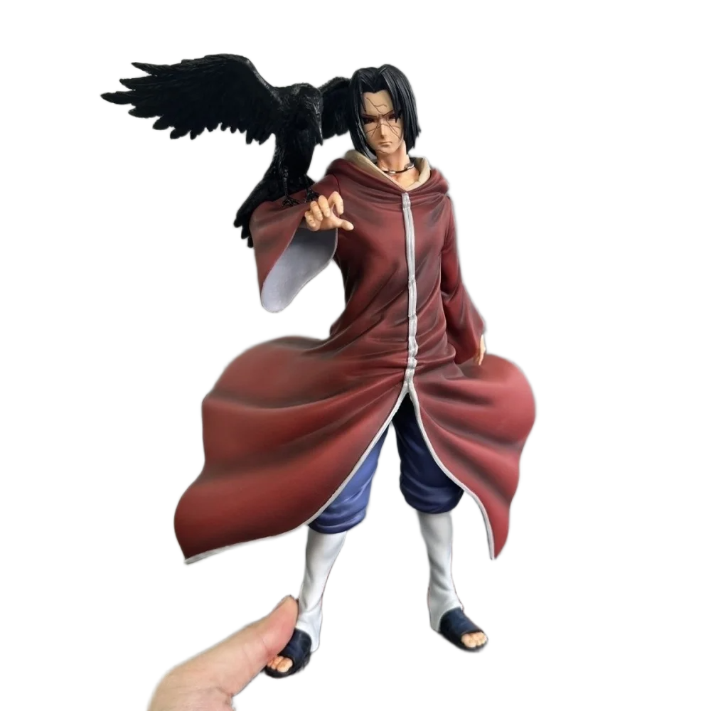 مجسم أنمي ناروتو شيبودن أوتشيها إيتاشي برداء الأكاتسكي 22 سم | Naruto Shippuden Uchiha Itachi Akatsuki Robe Action Figure 22cm - الصورة 4
