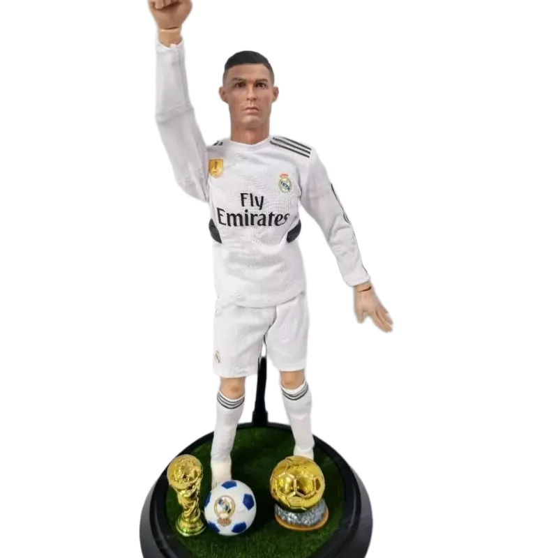 مجسم كريستيانو رونالدو مقياس (ريال مدريد / البرتغال رقم 7) 30 سم | Cristiano Ronaldo CR7 Action Figure (Real Madrid / Portugal #7) 30cm