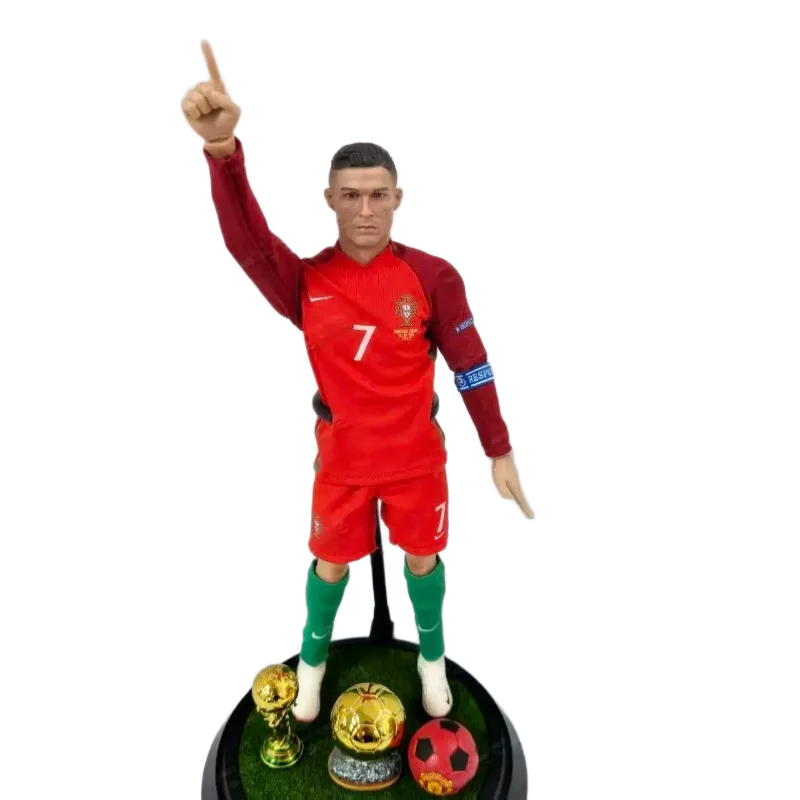مجسم كريستيانو رونالدو مقياس (ريال مدريد / البرتغال رقم 7) 30 سم | Cristiano Ronaldo CR7 Action Figure (Real Madrid / Portugal #7) 30cm - الصورة 4