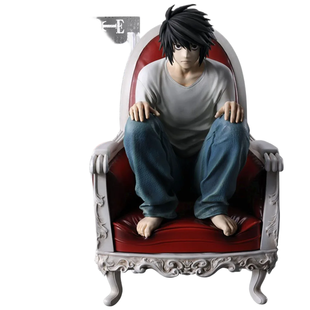 مجسم إل لولايت أنمي ديث نوت بارتفاع 18 سم | 18cm Death Note L Lawliet Anime Figure Model - الصورة 2