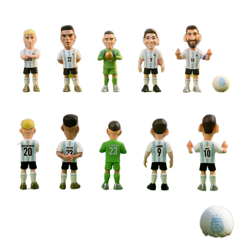 مجموعة مجسمات ميني إكس MINIX لنجوم كرة القدم والمنتخبات العالمية بطول 7 سم | MINIX 7cm Football Player Figure Set - Soccer Stars National Teams - الصورة 5