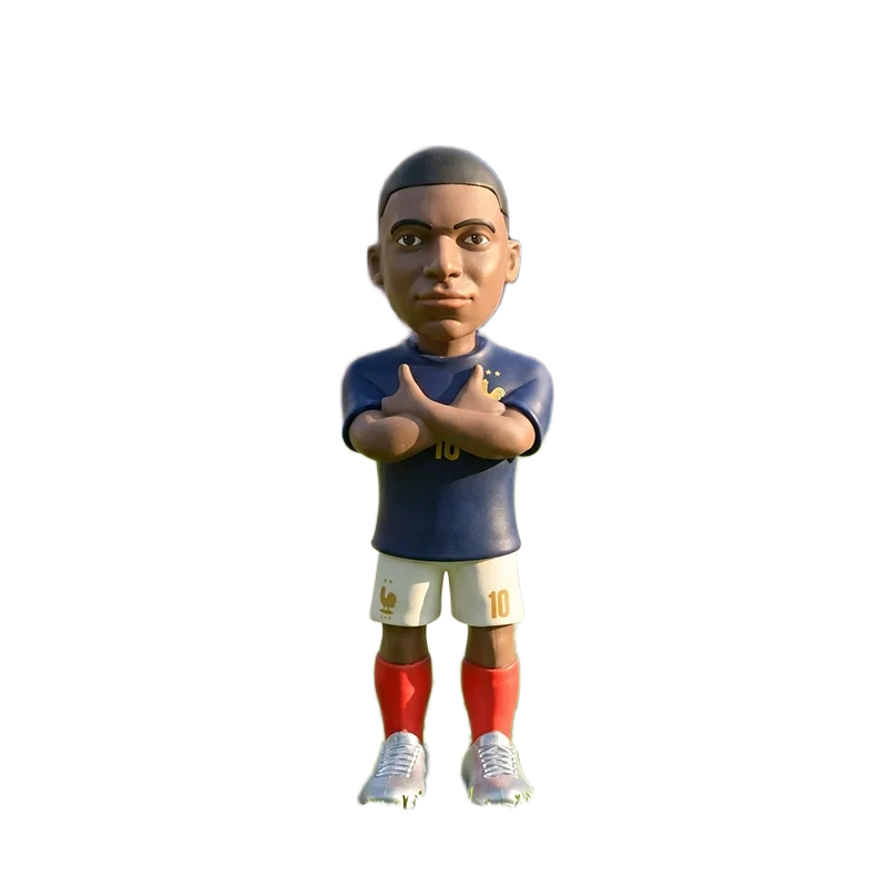 مجسم كيليان مبابي منتخب فرنسا رقم 10 من ميني إكس (MINIX) بطول 12 سم | MINIX 12cm Kylian Mbappé France No.10 Official Football Collectible Figure - الصورة 2