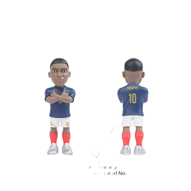 مجسم كيليان مبابي منتخب فرنسا رقم 10 من ميني إكس (MINIX) بطول 12 سم | MINIX 12cm Kylian Mbappé France No.10 Official Football Collectible Figure - الصورة 5