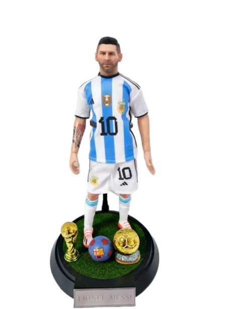 مجسم ليونيل ميسي منتخب الأرجنتين رقم 10 بمفاصل متحركة بطول 30 سم | Figland 1/6 Lionel Messi Argentina No.10 Articulated Action Figure 30cm