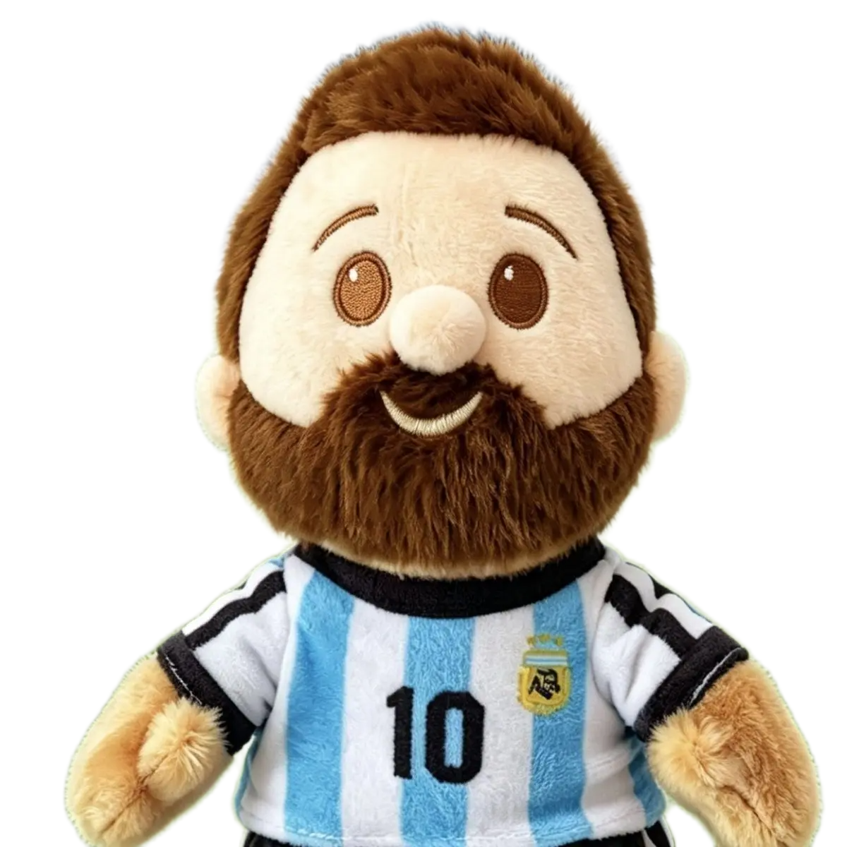 دمية قماشية محشوة للأسطورة ليونيل ميسي منتخب الأرجنتين بطول 15 سم | Lionel Messi Argentina Football Star Plush Doll with Hanging Pendant 15cm - الصورة 2