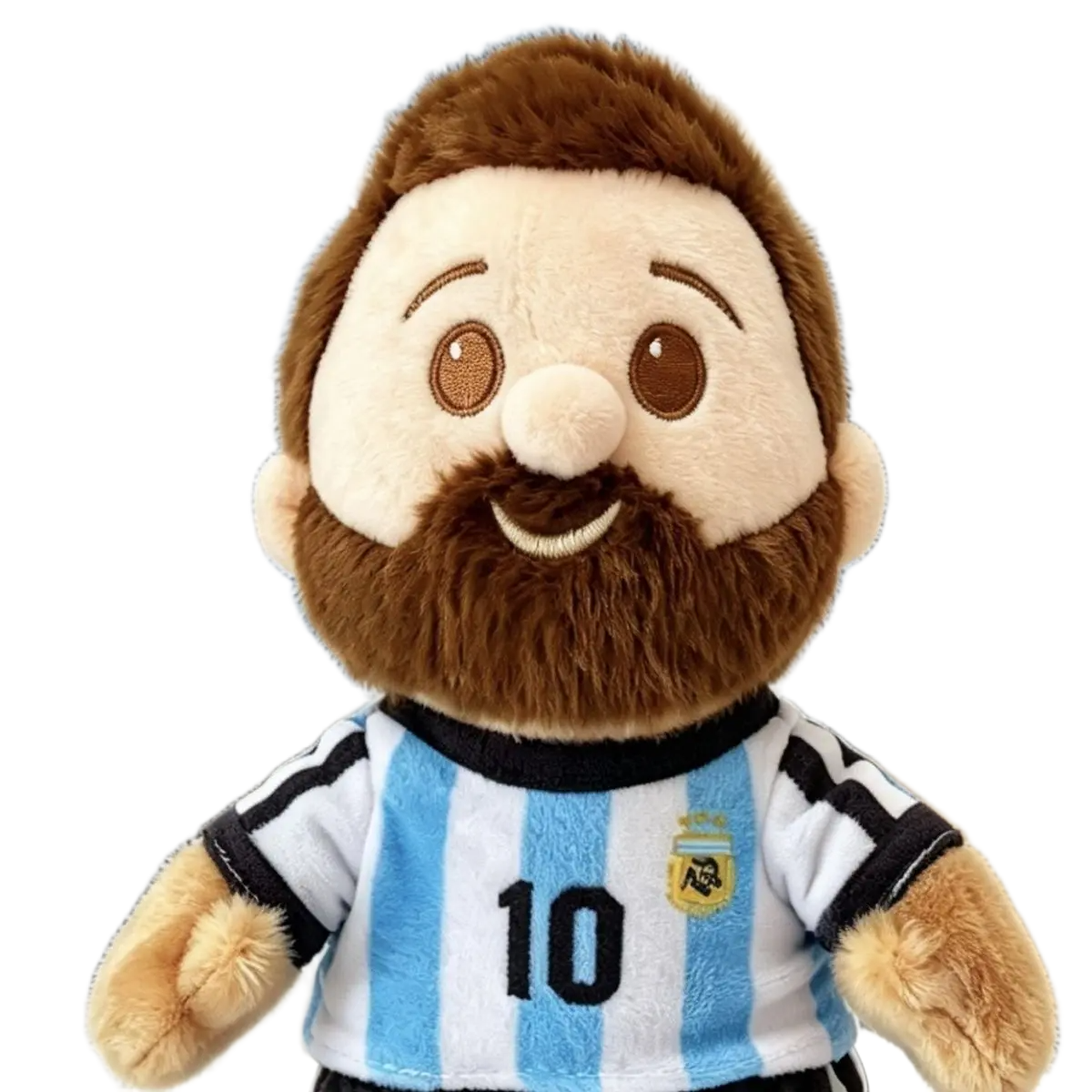 دمية قماشية محشوة للأسطورة ليونيل ميسي منتخب الأرجنتين بطول 15 سم | Lionel Messi Argentina Football Star Plush Doll with Hanging Pendant 15cm - الصورة 4