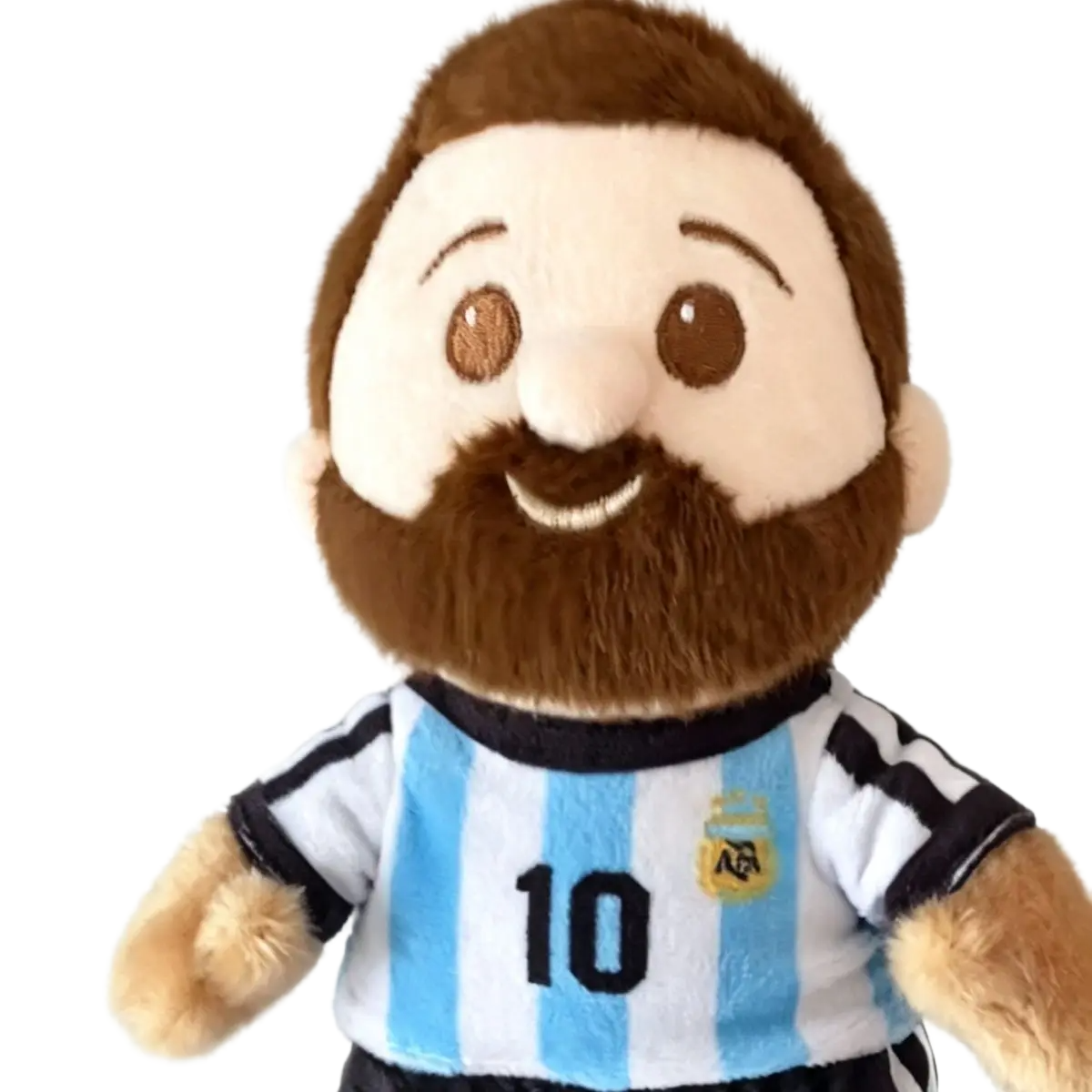 دمية قماشية محشوة للأسطورة ليونيل ميسي منتخب الأرجنتين بطول 15 سم | Lionel Messi Argentina Football Star Plush Doll with Hanging Pendant 15cm - الصورة 5