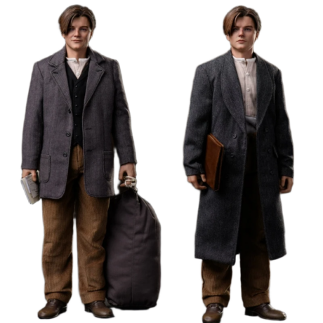 مجسم جاك داوسون (فيلم تايتانيك) ليوناردو دي كابريو بطول 30 سم | YANTOYS Jack Dawson Titanic Leonardo DiCaprio Full Set Action Figure 30cm