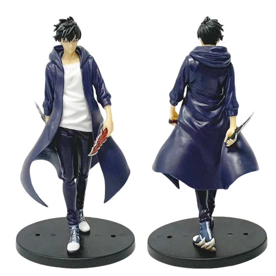 مجسم سونغ جين من أنمي سولو ليفلينج Solo Leveling بطول 21 سم | Solo Leveling Sung Jin-Woo Anime Version Figure 21cm