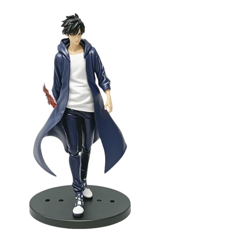 مجسم سونغ جين من أنمي سولو ليفلينج Solo Leveling بطول 21 سم | Solo Leveling Sung Jin-Woo Anime Version Figure 21cm - الصورة 5