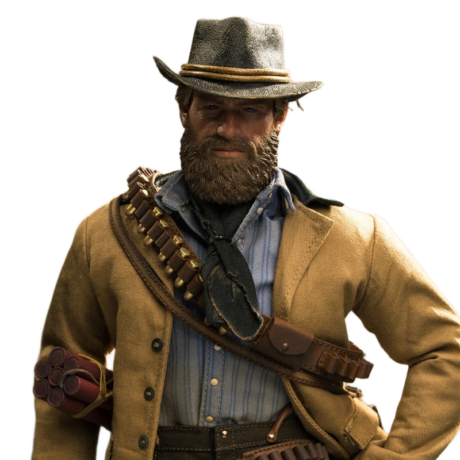 مجسم أصلي آرثر مورغان راعي البقر الغربي بمفاصل متحركة وإكسسوارات كاملة بطول 30 سم | LIMTOYS The Gunslinger Western Cowboy Arthur Full Set Action Figure 30cm