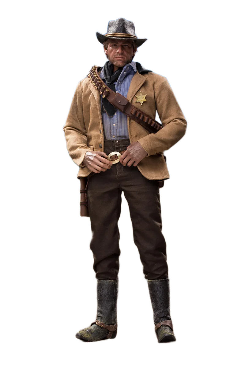 مجسم أصلي آرثر مورغان راعي البقر الغربي بمفاصل متحركة وإكسسوارات كاملة بطول 30 سم | LIMTOYS The Gunslinger Western Cowboy Arthur Full Set Action Figure 30cm - الصورة 3